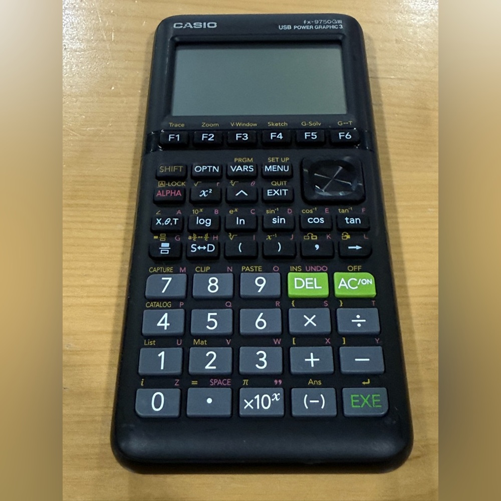 Casio fx-9750GIII Graphing Calculator - Black. Used only once. Sold as is.